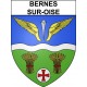 Bernes-sur-Oise 95 ville Stickers blason autocollant adhésif