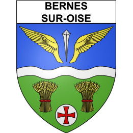 Bernes-sur-Oise Sticker wappen, gelsenkirchen, augsburg, klebender aufkleber