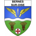 Bernes-sur-Oise Sticker wappen, gelsenkirchen, augsburg, klebender aufkleber