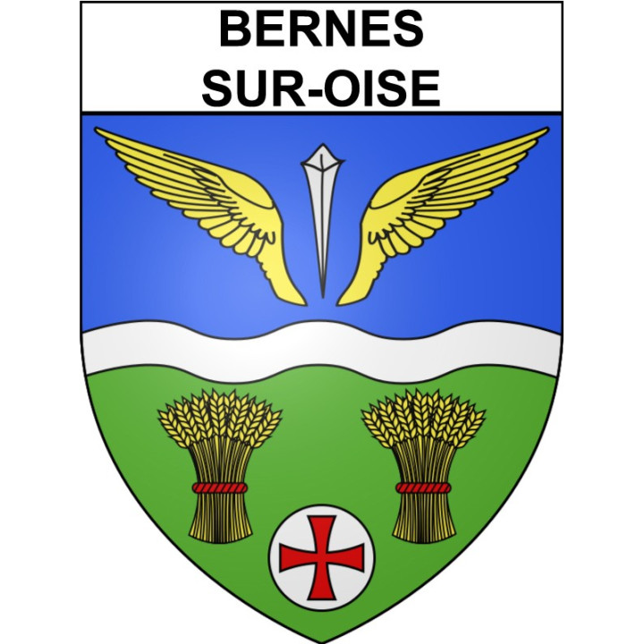 Stickers coat of arms Bernes-sur-Oise adhesive sticker