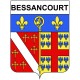 Pegatinas escudo de armas de Bessancourt adhesivo de la etiqueta engomada