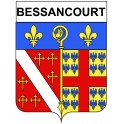 Pegatinas escudo de armas de Bessancourt adhesivo de la etiqueta engomada
