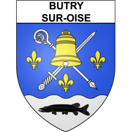Butry-sur-Oise Sticker wappen, gelsenkirchen, augsburg, klebender aufkleber