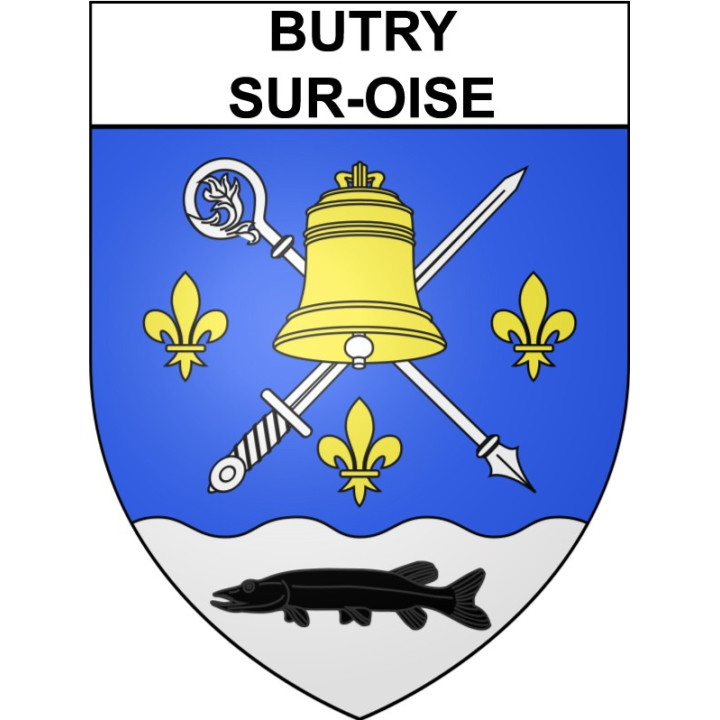 Stickers coat of arms Butry-sur-Oise adhesive sticker