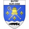 Butry-sur-Oise 95 ville Stickers blason autocollant adhésif