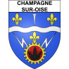 Champagne-sur-Oise Sticker wappen, gelsenkirchen, augsburg, klebender aufkleber
