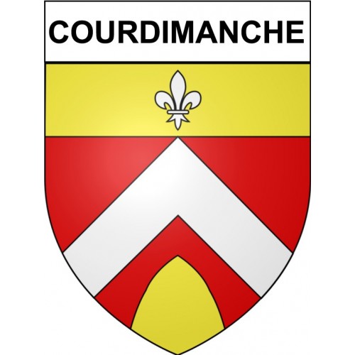 Stickers coat of arms Courdimanche adhesive sticker