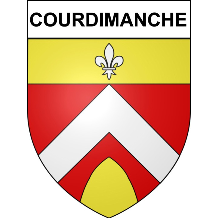 Stickers coat of arms Courdimanche adhesive sticker