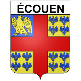 écouen Sticker wappen, gelsenkirchen, augsburg, klebender aufkleber