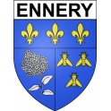 Stickers coat of arms Ennery adhesive sticker
