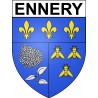 Ennery 95 ville Stickers blason autocollant adhésif