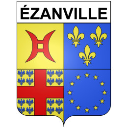 Stickers coat of arms ézanville adhesive sticker