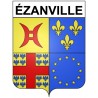 Stickers coat of arms ézanville adhesive sticker