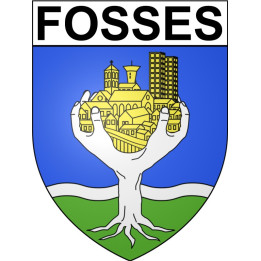 Fosses 95 ville Stickers blason autocollant adhésif