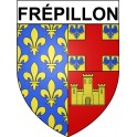 Pegatinas escudo de armas de Frépillon adhesivo de la etiqueta engomada