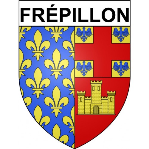 Frépillon 95 ville Stickers blason autocollant adhésif