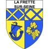Pegatinas escudo de armas de La Frette-sur-Seine adhesivo de la etiqueta engomada