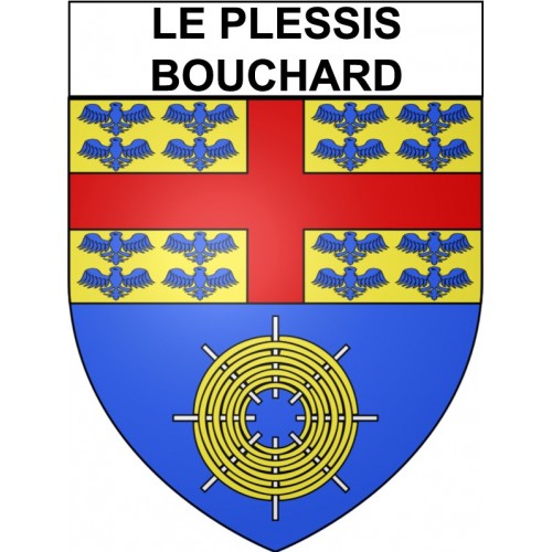 Le Plessis-Bouchard 95 ville Stickers blason autocollant adhésif