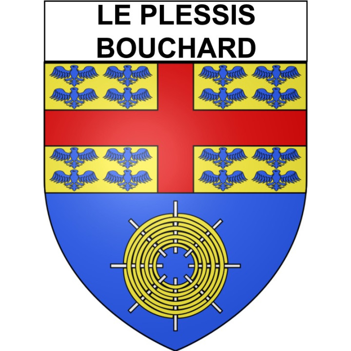 Le Plessis-Bouchard 95 ville Stickers blason autocollant adhésif
