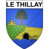 Pegatinas escudo de armas de Le Thillay adhesivo de la etiqueta engomada