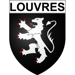 Louvres Sticker wappen, gelsenkirchen, augsburg, klebender aufkleber