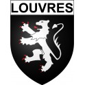 Louvres 95 ville Stickers blason autocollant adhésif