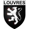Louvres Sticker wappen, gelsenkirchen, augsburg, klebender aufkleber