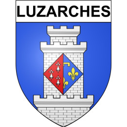 Luzarches Sticker wappen, gelsenkirchen, augsburg, klebender aufkleber