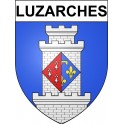 Pegatinas escudo de armas de Luzarches adhesivo de la etiqueta engomada