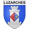 Luzarches 95 ville Stickers blason autocollant adhésif