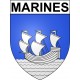 Pegatinas escudo de armas de Marines adhesivo de la etiqueta engomada
