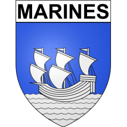 Marines 95 ville Stickers blason autocollant adhésif