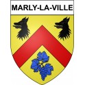 Stickers coat of arms Marly-la-Ville adhesive sticker