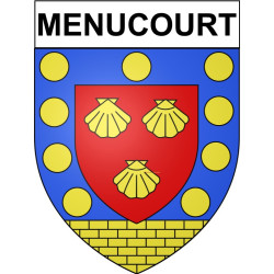 Adesivi stemma Menucourt adesivo