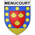 Menucourt Sticker wappen, gelsenkirchen, augsburg, klebender aufkleber