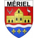 Mériel 95 ville Stickers blason autocollant adhésif