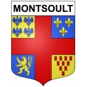 Montsoult Sticker wappen, gelsenkirchen, augsburg, klebender aufkleber
