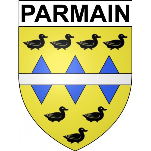 Parmain 95 ville Stickers blason autocollant adhésif