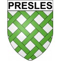 Presles 95 ville Stickers blason autocollant adhésif