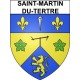 Pegatinas escudo de armas de Saint-Martin-du-Tertre adhesivo de la etiqueta engomada