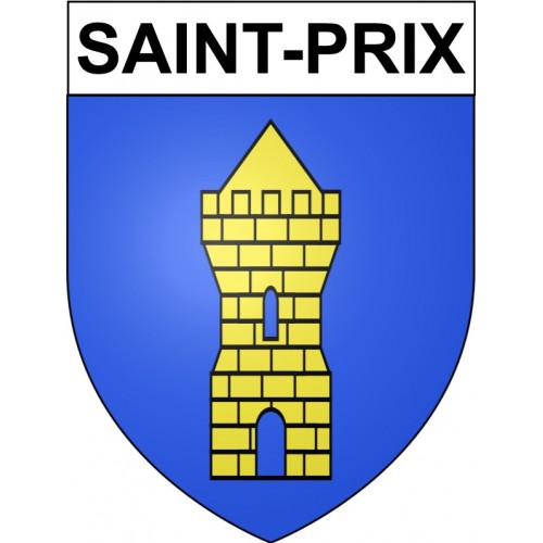 Stickers coat of arms Saint-Prix adhesive sticker