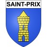 Pegatinas escudo de armas de Saint-Prix adhesivo de la etiqueta engomada