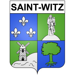 Saint-Witz Sticker wappen, gelsenkirchen, augsburg, klebender aufkleber