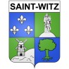 Saint-Witz Sticker wappen, gelsenkirchen, augsburg, klebender aufkleber