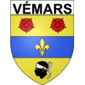 Vémars 95 ville Stickers blason autocollant adhésif