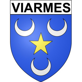 Stickers coat of arms Viarmes adhesive sticker