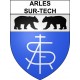 Stickers coat of arms Arles-sur-Tech adhesive sticker