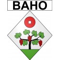 Pegatinas escudo de armas de Baho adhesivo de la etiqueta engomada