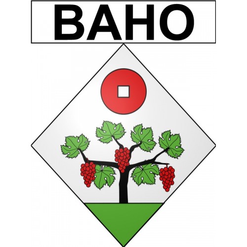 Pegatinas escudo de armas de Baho adhesivo de la etiqueta engomada