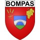 Stickers coat of arms Bompas adhesive sticker
